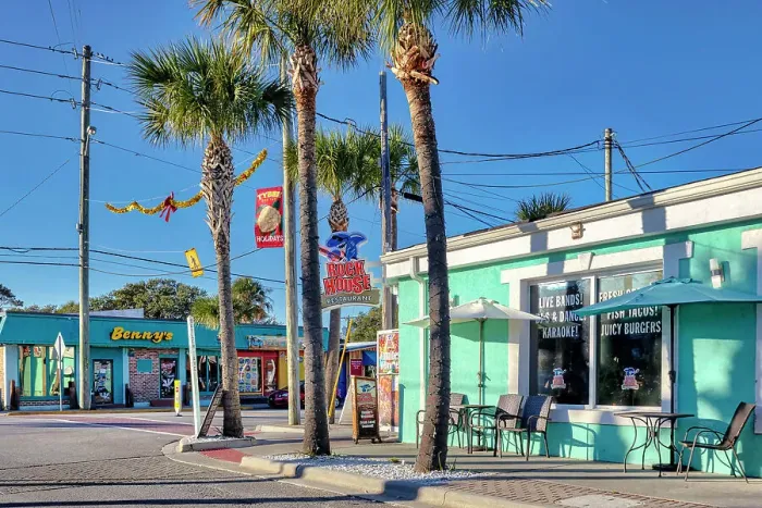 Framed Print : Georgia, Tybee Island, local stores, Rock house restaurant Framed Print : Georgia, Tybee Island, local stores, Rock house restaurant