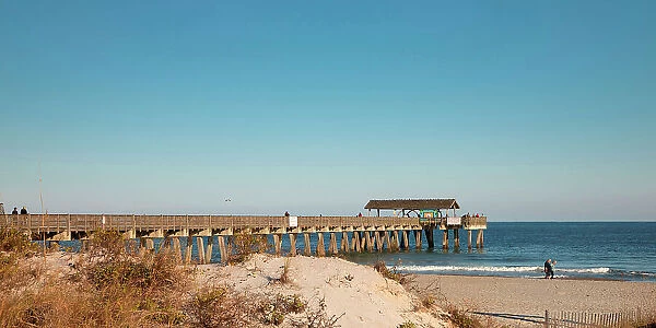 Georgia, Tybee Island, pier