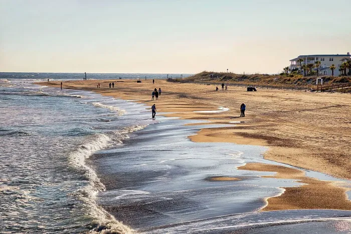 Framed Print : Georgia, Tybee Island, Tybee Beach