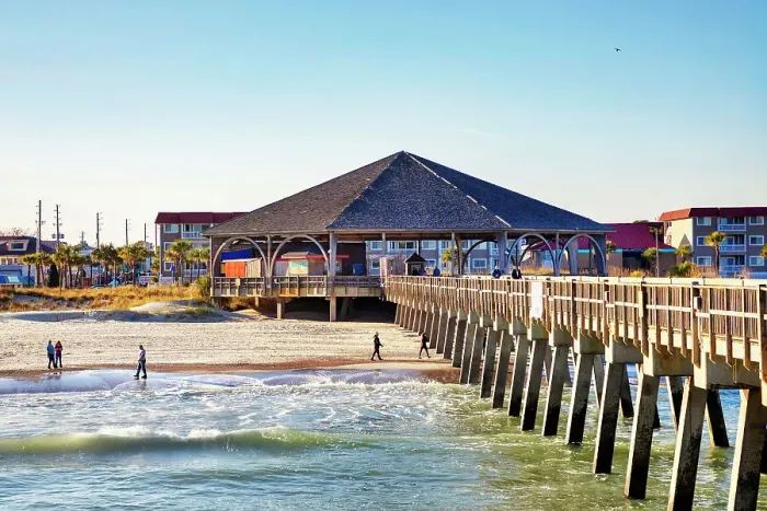 Framed Print : Georgia, Tybee Island, Tybee pier