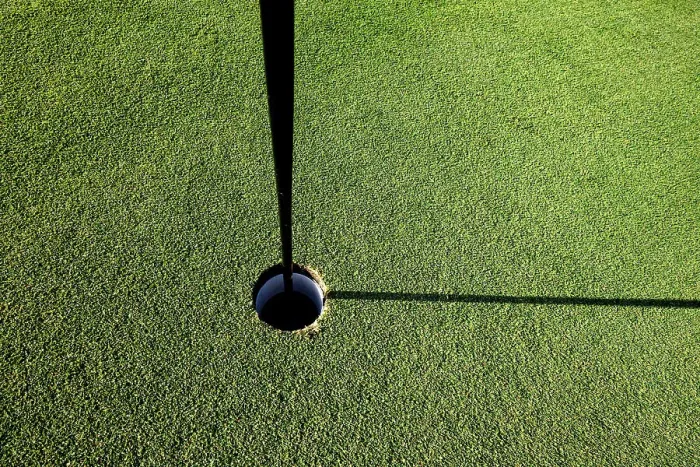 Framed Print : Golf ball hole Framed Print : Golf ball hole
