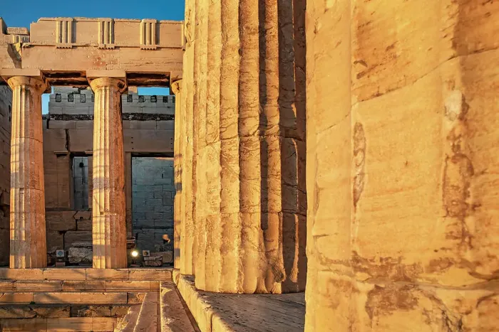 Framed Print : Greece, Athens, Acropolis, Temple ruins Framed Print : Greece, Athens, Acropolis, Temple ruins