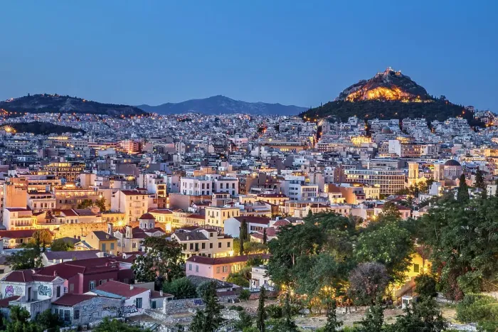 Framed Print : Greece, Athens, Overview of Athens City Framed Print : Greece, Athens, Overview of Athens City