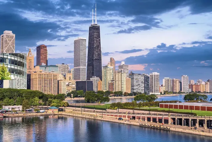 Framed Print : Illinois, Chicago, Navy Pier, Chicago Skyline Framed Print : Illinois, Chicago, Navy Pier, Chicago Skyline