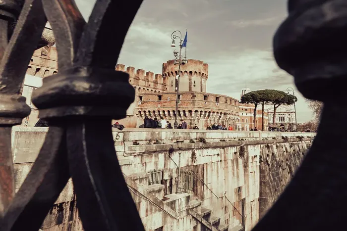 Framed Print : Italy, Rome, Castel Sant'Angelo viewed from viewed from the bridge Framed Print : Italy, Rome, Castel Sant'Angelo viewed from viewed from the bridge