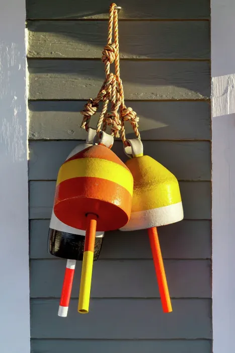 Framed Print : Lobster Buoys