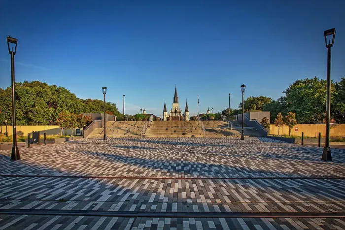 Framed Print : Louisiana, New Orleans, Jackson Square with St. Louis Cathedral Framed Print : Louisiana, New Orleans, Jackson Square with St. Louis Cathedral