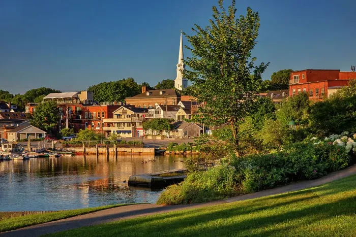 Framed Print : Maine, Camden, Waterfront Scene Framed Print : Maine, Camden, Waterfront Scene