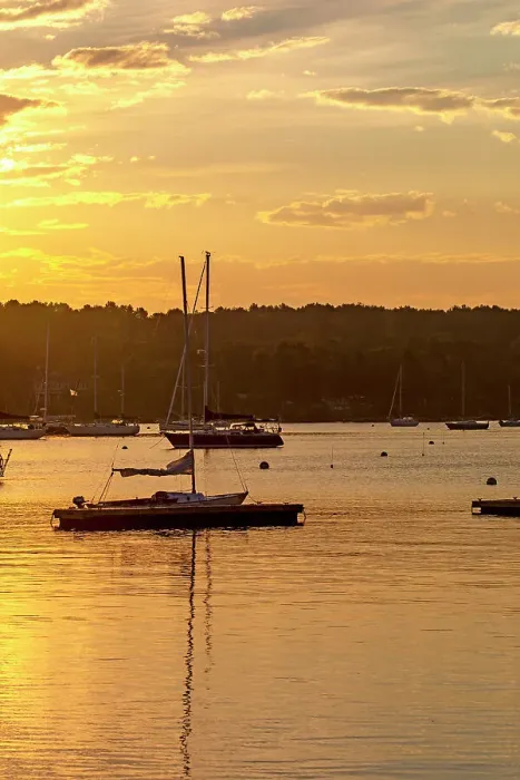 Framed Print : Maine, Southwest Harbor, Dysart Great Harbor Marina at sunset Framed Print : Maine, Southwest Harbor, Dysart Great Harbor Marina at sunset