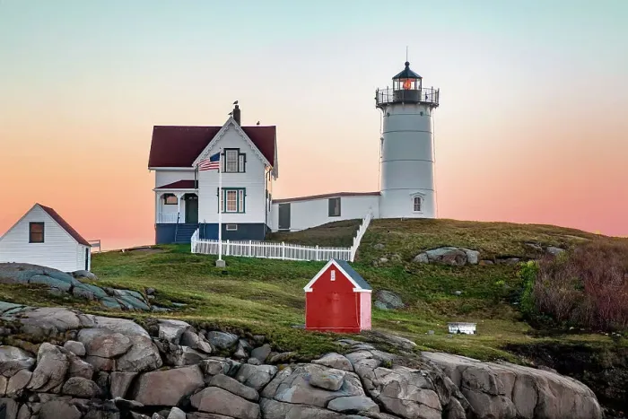 Framed Print : Maine, York, Cape Neddick, Nubble Lighthouse Framed Print : Maine, York, Cape Neddick, Nubble Lighthouse