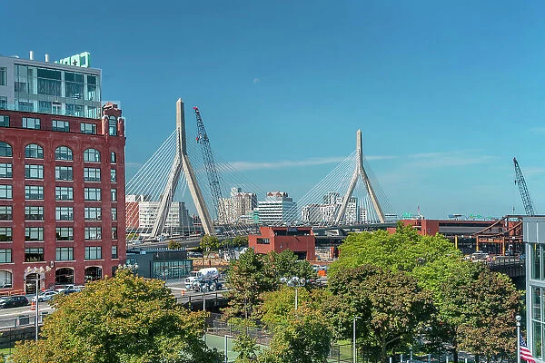 Massachusetts, Boston, Leonard P. Zakim Bunker Hill Memorial Bridge