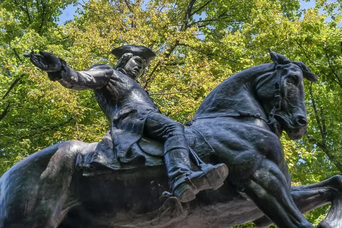 Framed Print : Massachusetts, Boston, Paul Revere Monument Framed Print : Massachusetts, Boston, Paul Revere Monument