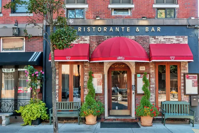 Framed Print : Massachusetts, Boston, restaurant on Hanover street Framed Print : Massachusetts, Boston, restaurant on Hanover street
