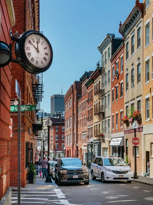 Framed Print : Massachusetts, Boston, Salem Street