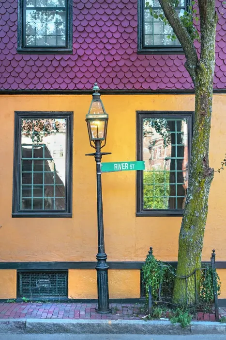Framed Print : Massachusetts, Boston, typical street in Beacon Hill