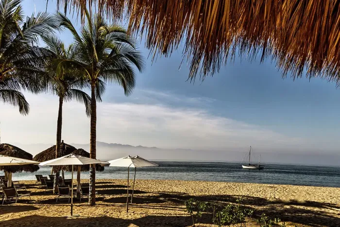 Framed Print : Mexico, Nayarit, Beach scene at La Manzanilla beach