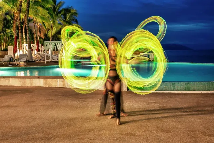 Framed Print : Mexico, Puerto Vallarta, Fire Show, Vallarta Riviera Hotel Framed Print : Mexico, Puerto Vallarta, Fire Show, Vallarta Riviera Hotel