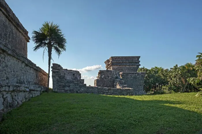 Framed Print : Mexico, Quintana Roo, Tulum, Mayan ruins, Pyramid El Castillo
