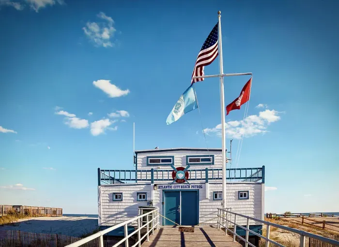 Framed Print : New Jersey, Atlantic City, Beach Patrol Framed Print : New Jersey, Atlantic City, Beach Patrol