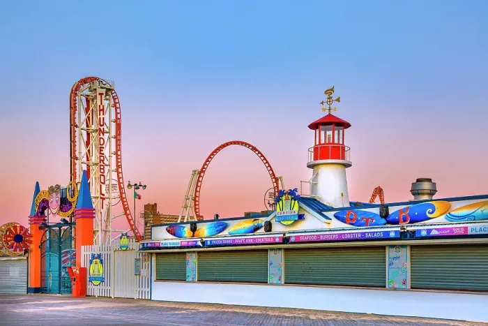 Framed Print : New York, Brooklyn, Coney Island Amusement Park Framed Print : New York, Brooklyn, Coney Island Amusement Park