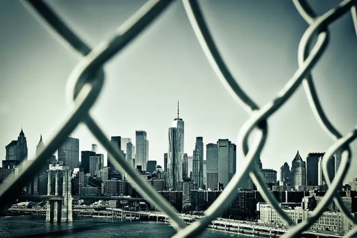 Framed Print : New York City, East River Scene with Lower East Side skyline viewed from Manhattan Bridge Framed Print : New York City, East River Scene with Lower East Side skyline viewed from Manhattan Bridge