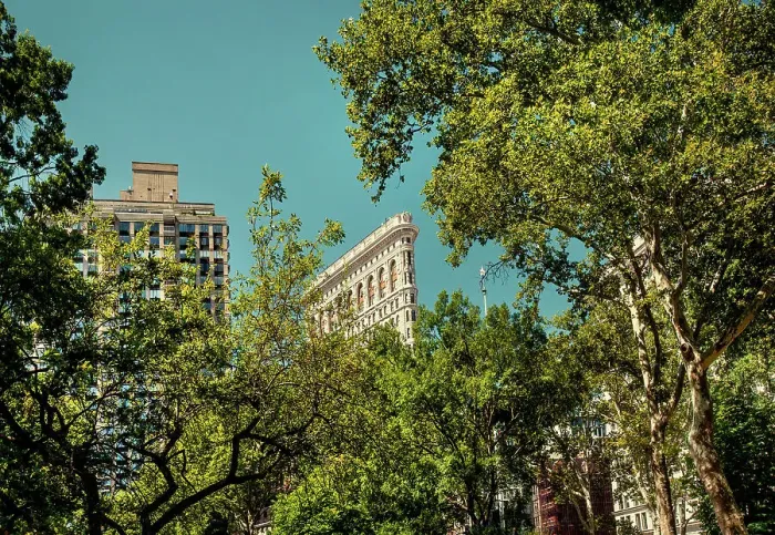 Framed Print : New York City, Flatiron Building from Madison Park Framed Print : New York City, Flatiron Building from Madison Park