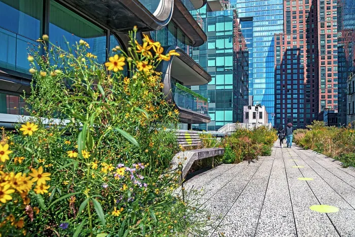 Framed Print : New York City, Manhattan, High Line Elevated Park and Zaha Hadid Building Framed Print : New York City, Manhattan, High Line Elevated Park and Zaha Hadid Building