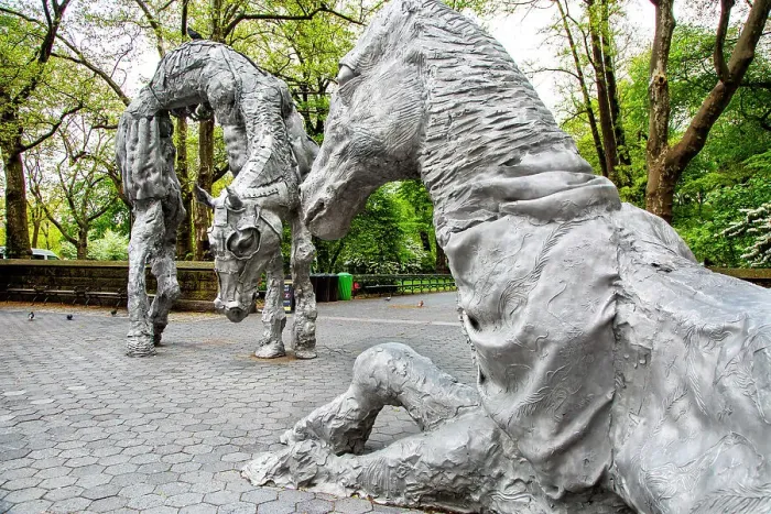 Framed Print : New York City, Manhattan, Jean-Marie Appriou, The Horses, Doris C. Freedman Plaza Framed Print : New York City, Manhattan, Jean-Marie Appriou, The Horses, Doris C. Freedman Plaza