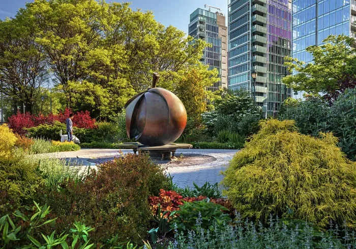 Framed Print : New York City, Manhattan, Pier 46, Hudson River Park's Apple Garden, located at Charles St. in the Village, is the home of The Apple (2004). Designed by Stephan Weiss Framed Print : New York City, Manhattan, Pier 46, Hudson River Park's Apple Garden, located at Charles St. in the Village, is the home of The Apple (2004). Designed by Stephan Weiss