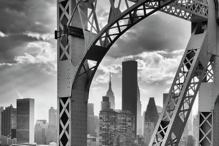 Framed Print : New York City, Manhattan seen from the Queensboro Bridge Framed Print : New York City, Manhattan seen from the Queensboro Bridge