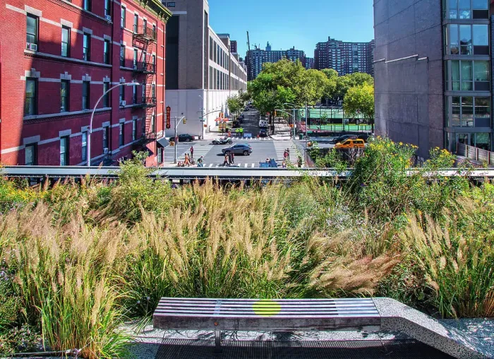 Framed Print : New York City, Manhattan, View from High Line Elevated Park Framed Print : New York City, Manhattan, View from High Line Elevated Park