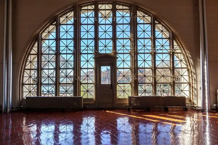 Framed Print : New York, Ellis Island, National Museum of Immigration, Registry Room. windows Framed Print : New York, Ellis Island, National Museum of Immigration, Registry Room. windows