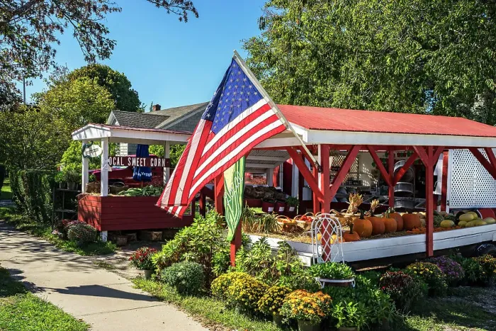 Framed Print : New York, Long Island, Fresh Farm Stand in Amagansett Framed Print : New York, Long Island, Fresh Farm Stand in Amagansett