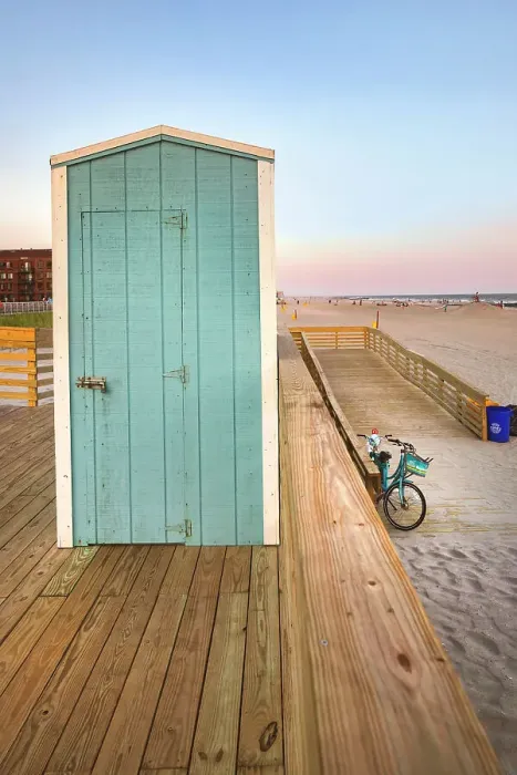 Framed Print : New York, Long Island, Long Beach, Beach hut Framed Print : New York, Long Island, Long Beach, Beach hut