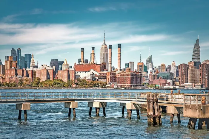 Framed Print : New York, New York City, Midtown skyline from Brooklyn Framed Print : New York, New York City, Midtown skyline from Brooklyn