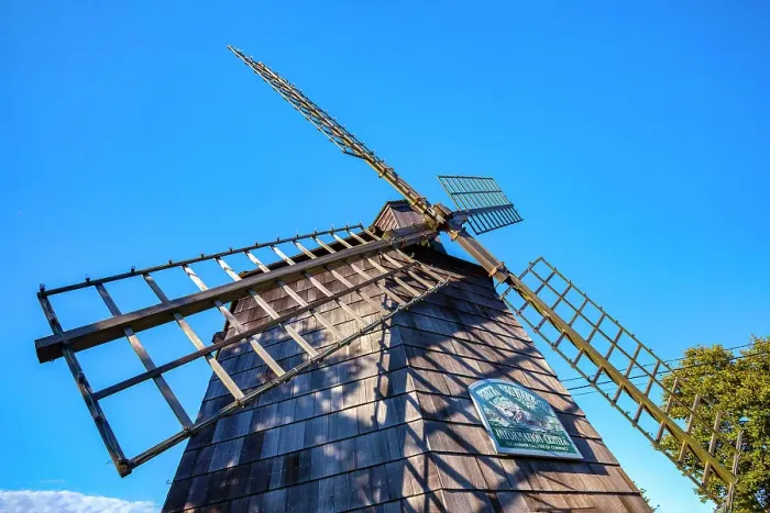Framed Print : New York, Sag Harbor, Long Island, Suffolk County, Village windmill