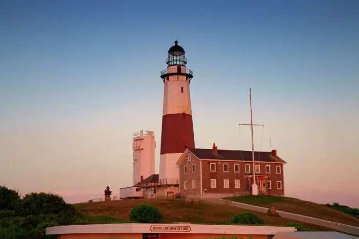 Framed Print : New York, Suffolk County, Long Island, Montauk Point Light