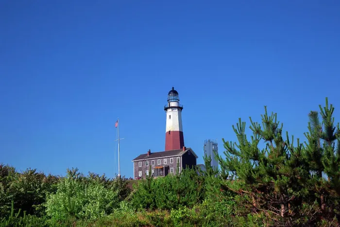 Framed Print : New York, Suffolk County, Long Island, Montauk Point Light