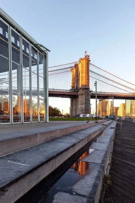 Framed Print : NY, NYC, Brooklyn, Brooklyn Bridge Park, Jane's Carrousel and Brooklyn Bridge Framed Print : NY, NYC, Brooklyn, Brooklyn Bridge Park, Jane's Carrousel and Brooklyn Bridge