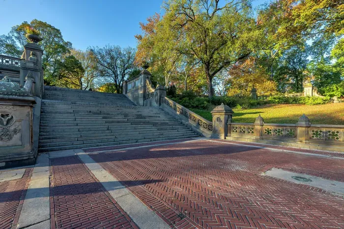 Framed Print : NY, NYC, Central Park, Bethesda Terrace stairway Framed Print : NY, NYC, Central Park, Bethesda Terrace stairway