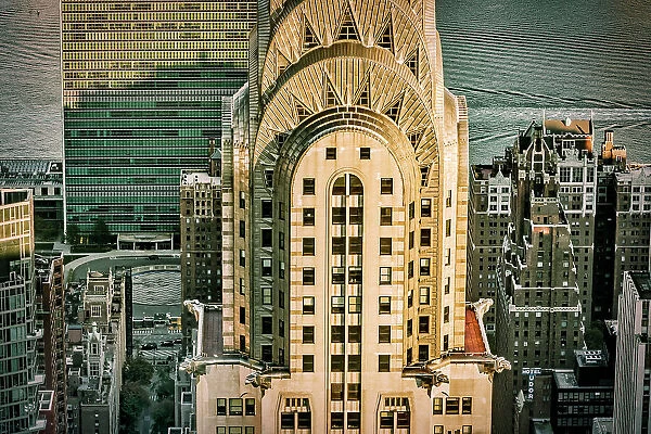 NY, NYC, Midtown cityscape, Chrysler Building