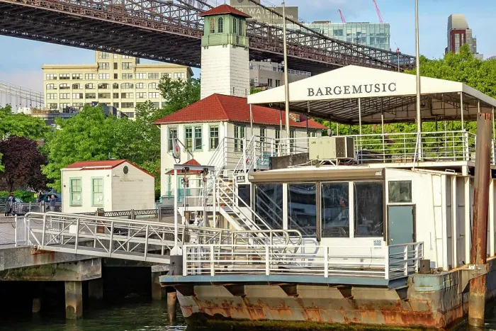 Framed Print : NYC, Brooklyn, Fulton Street Landing, Bargemusic and Brooklyn Ice cream Factory Framed Print : NYC, Brooklyn, Fulton Street Landing, Bargemusic and Brooklyn Ice cream Factory