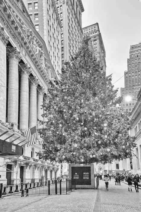 Framed Print : NYC, Wall Street, Christmas tree, NYSE Framed Print : NYC, Wall Street, Christmas tree, NYSE