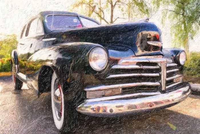 Framed Print : Oil painting of 1948 Chevrolet Fleetline Aerosedan Framed Print : Oil painting of 1948 Chevrolet Fleetline Aerosedan