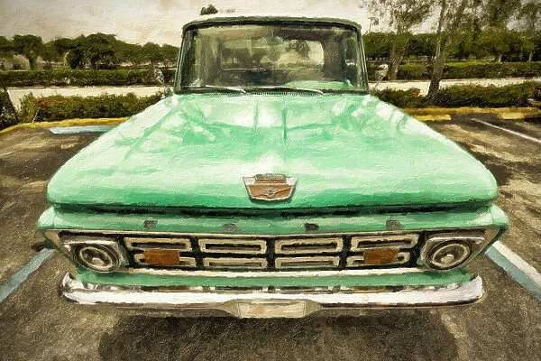 Old Ford 1960's F-100 classic pickup truck