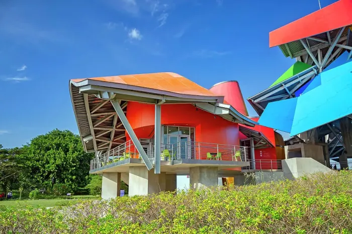Framed Print : Panama, Panama City, Biomuseo, Frank Gehry design Framed Print : Panama, Panama City, Biomuseo, Frank Gehry design
