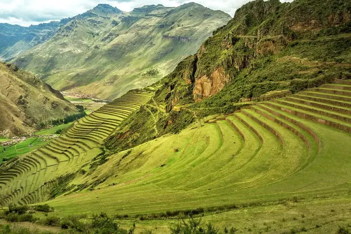 Framed Print : Peru, Cuzco, Sacred Valley detail of terraces at Pisac ruins Framed Print : Peru, Cuzco, Sacred Valley detail of terraces at Pisac ruins