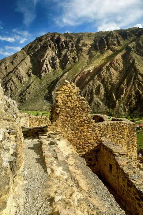 Framed Print : Peru, Sacred Valley, Ollantaytambo ruins