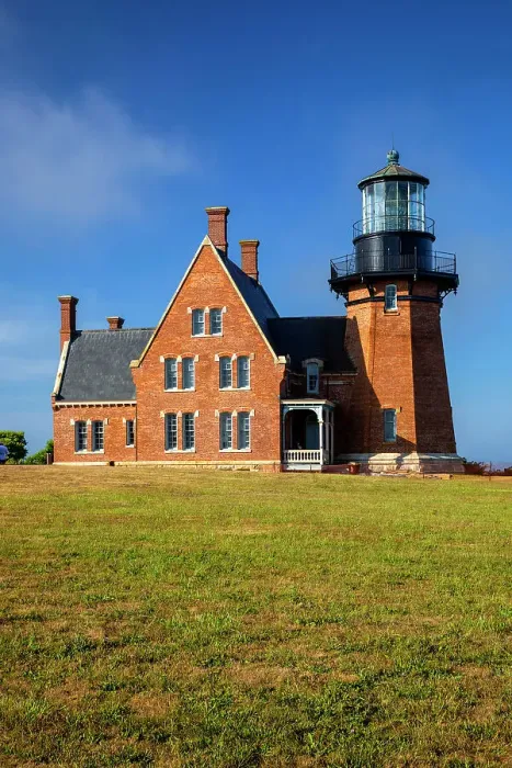 Framed Print : Rhode Island, Block Island, Mohegan Bluffs, Southeast Lighthouse, Aerial View Framed Print : Rhode Island, Block Island, Mohegan Bluffs, Southeast Lighthouse, Aerial View