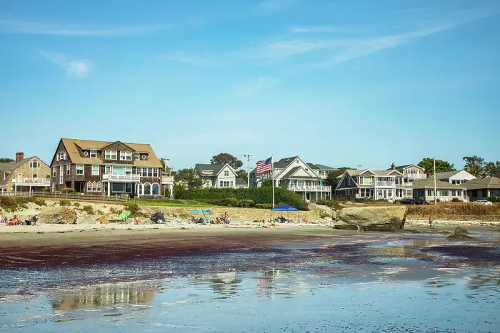 Framed Print : Rhode Island, Newport, Atlantic Beach Waterfront Framed Print : Rhode Island, Newport, Atlantic Beach Waterfront